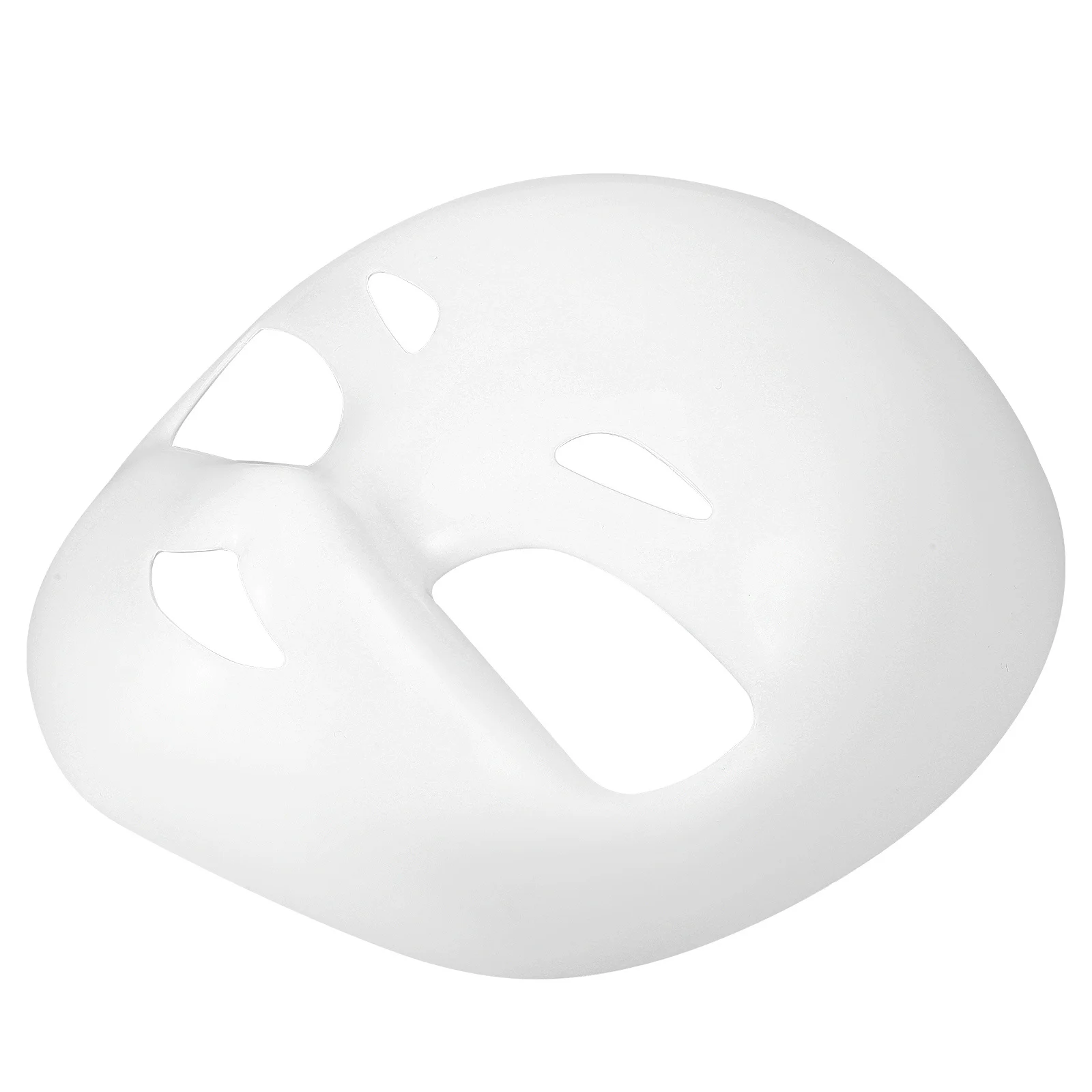 قناع جمجمة أبيض قناع وجه كامل للهالوين أقنعة بلاستيكية فارغة للحفلات التنكرية للوجه #1