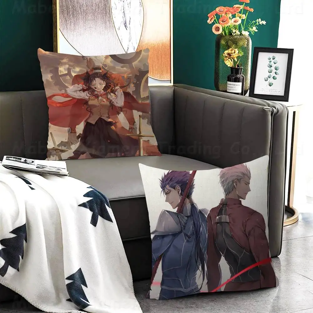 Games Fatestay Night Pillowcase Toon Gift Cushion Cover Bedroom Home Sofa Chair Seat Decor Pillow Case