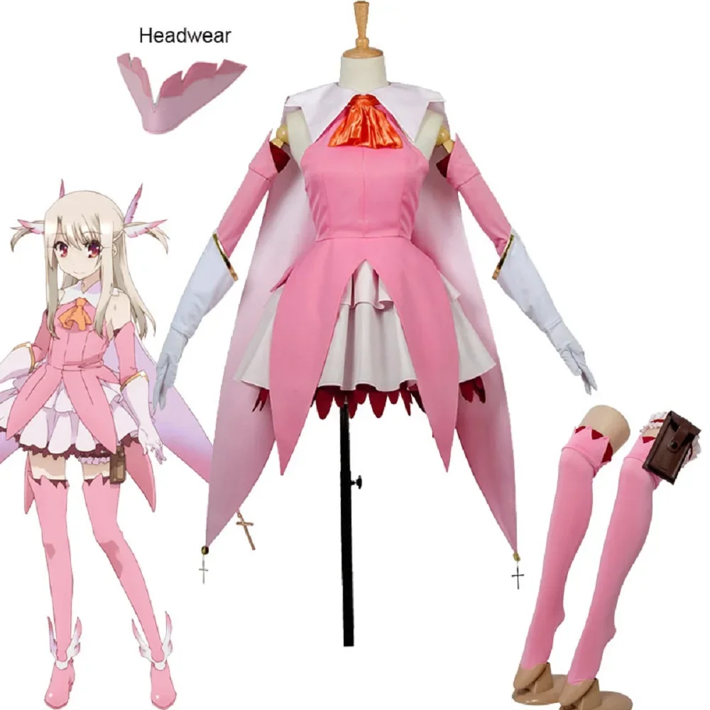 

Unisex Anime Cos Fate Illyasviel von Einzbern Cosplay Costumes Halloween Christmas Party Sets Uniform Suits