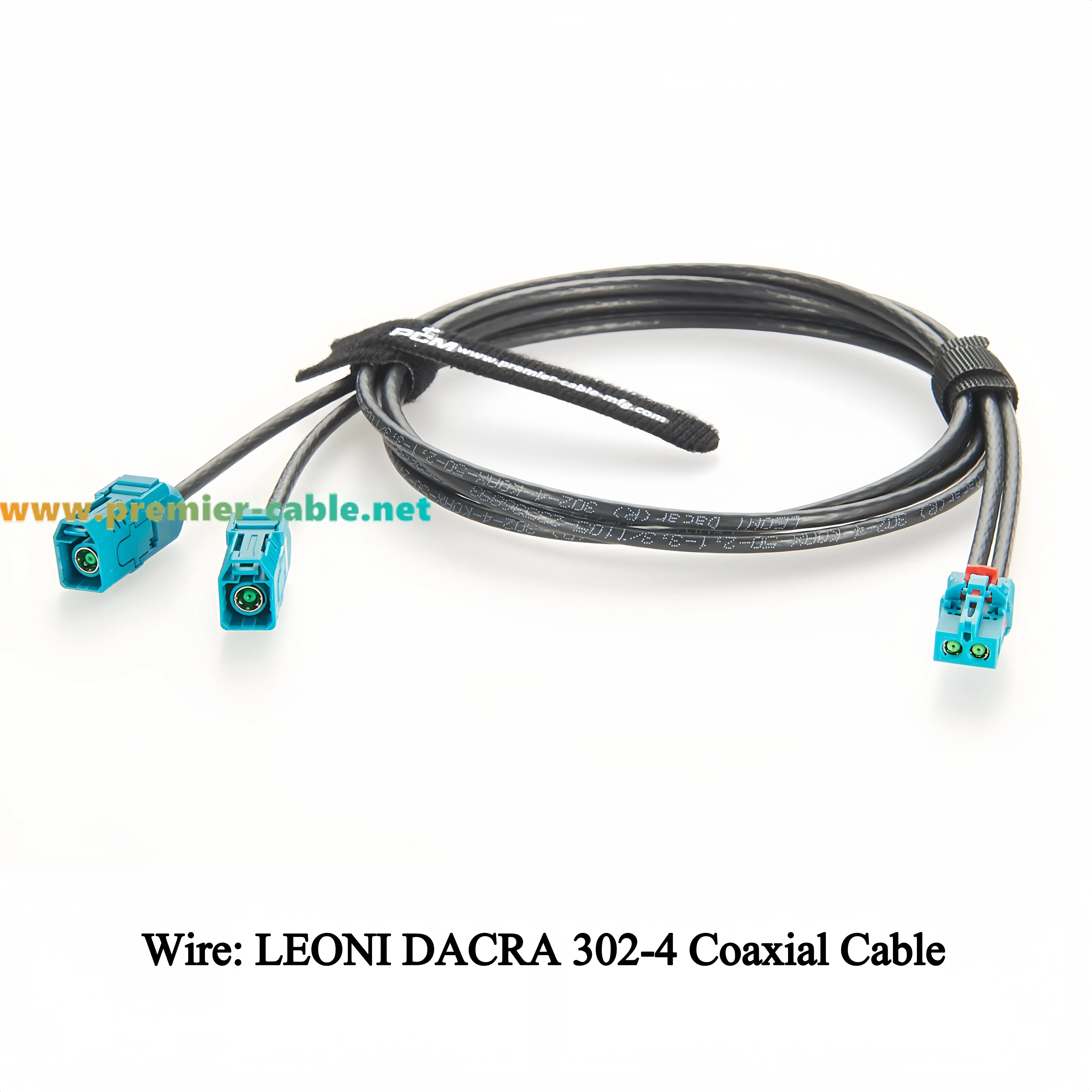 2 in 1 TE Mate-AX Mini Fakra Z to Fakra Female Two Ports RF Coaxial Cable 2-2306868-9 to 2-2326910-0 Automotive Video Harness