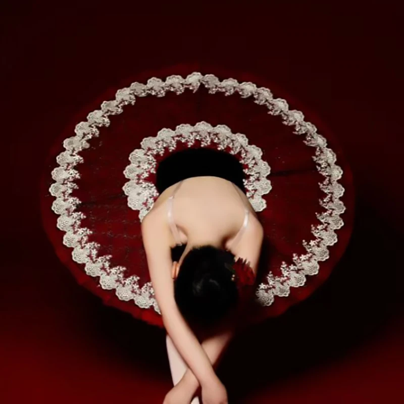 전문 발레 투투 성인 어린이 발레리나 드레스 어린이 유아 소녀 옷 백조 무대 착용 할로윈 의상 여성용