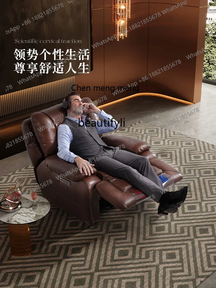A182 C Smart chair first class leather sofa American electric function first layer cowhide single boss 30511