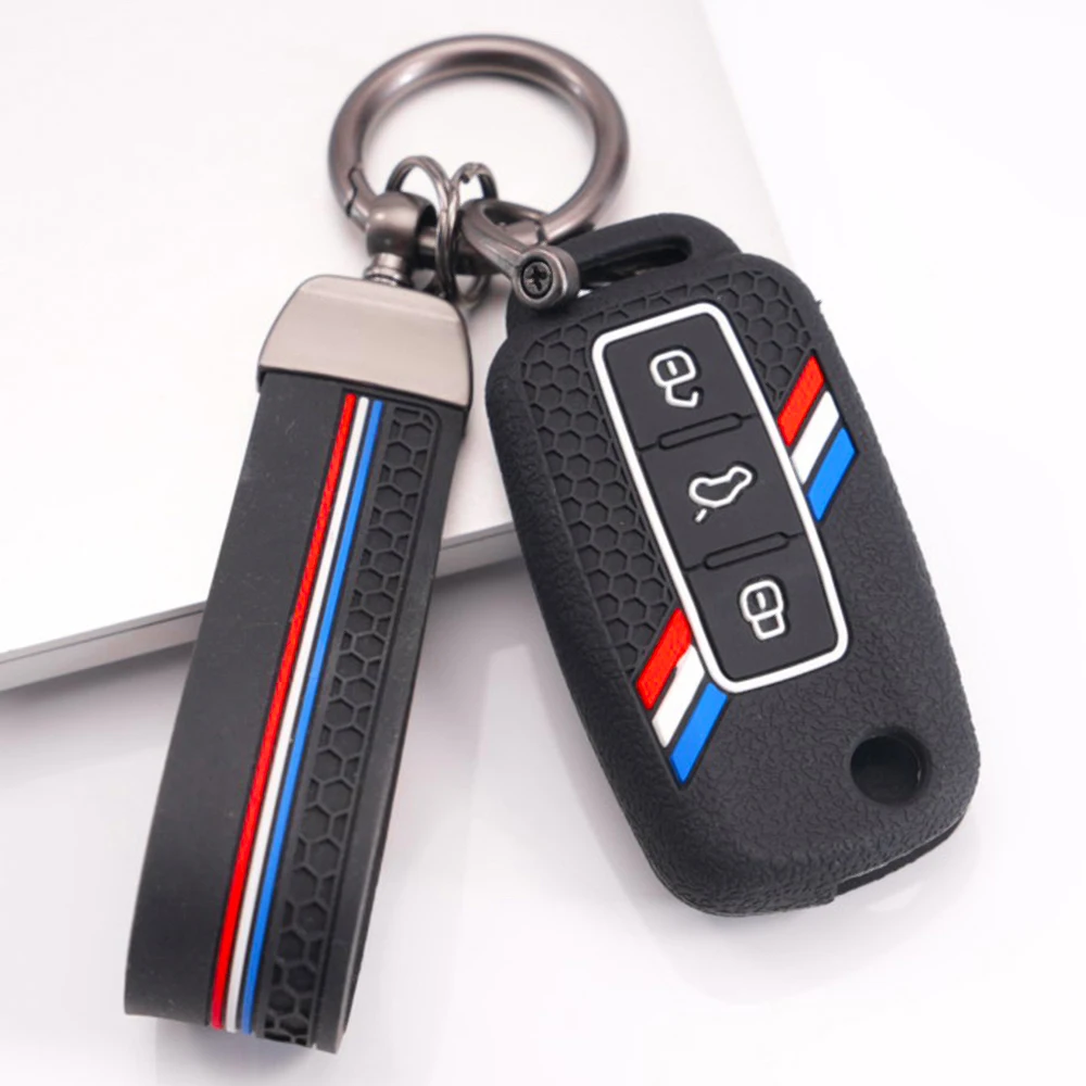 Protective Key Cover Keychain For Volkswagen Golf Polo Passat Magotan Tiguan Sagitar Bora Lavida Lamando CC Arteon T-Roc Premium