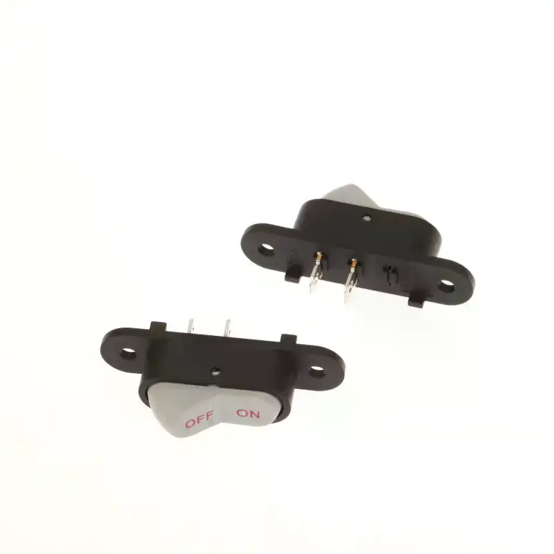 Button Switch White 2 Pin Light ON/OFF 250V 6A AC AMP 125V 10A Electric Wok Home Start Switch 1/5PCS