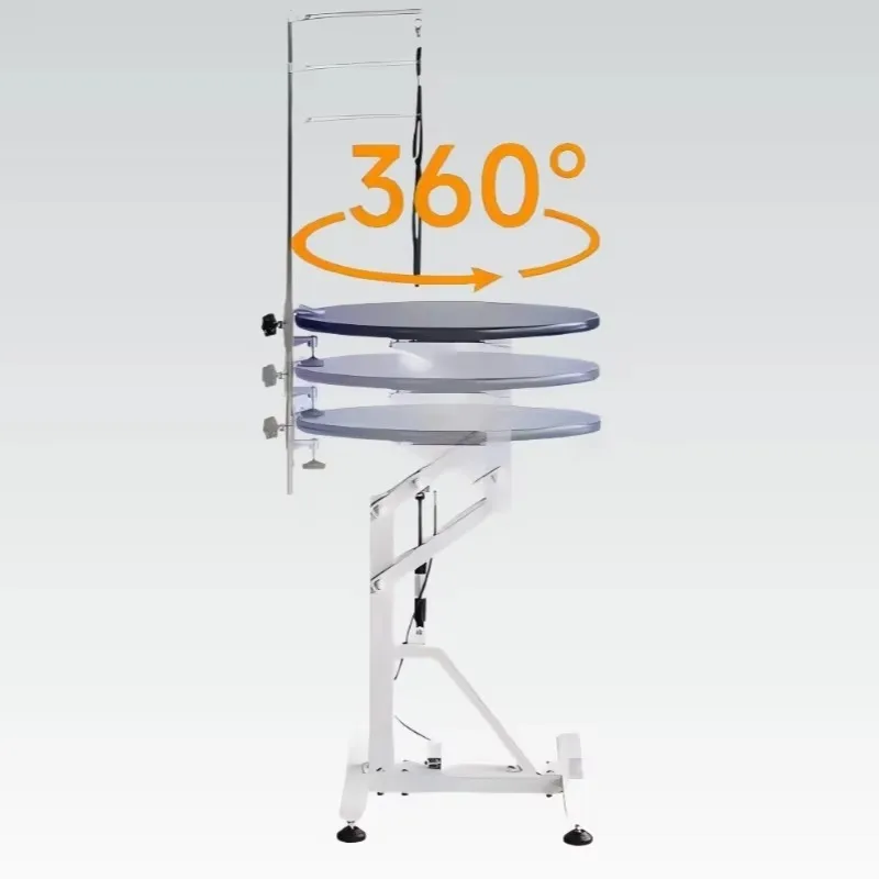 High Cost Performance Hydraulic Table Round Pet Grooming Table  Adjustable Dog and cat Grooming Table
