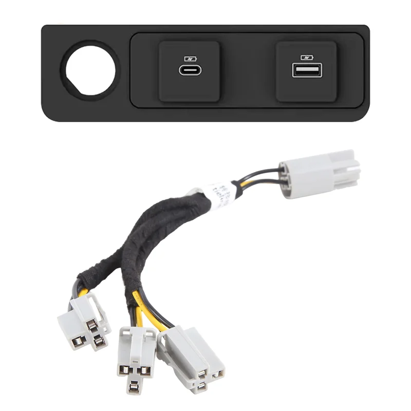Clear Car Type-C USB Port For Land Rover Range Rover Sport L494 2014-2017 Fast Charging Port In The Rear Row Replacement Parts