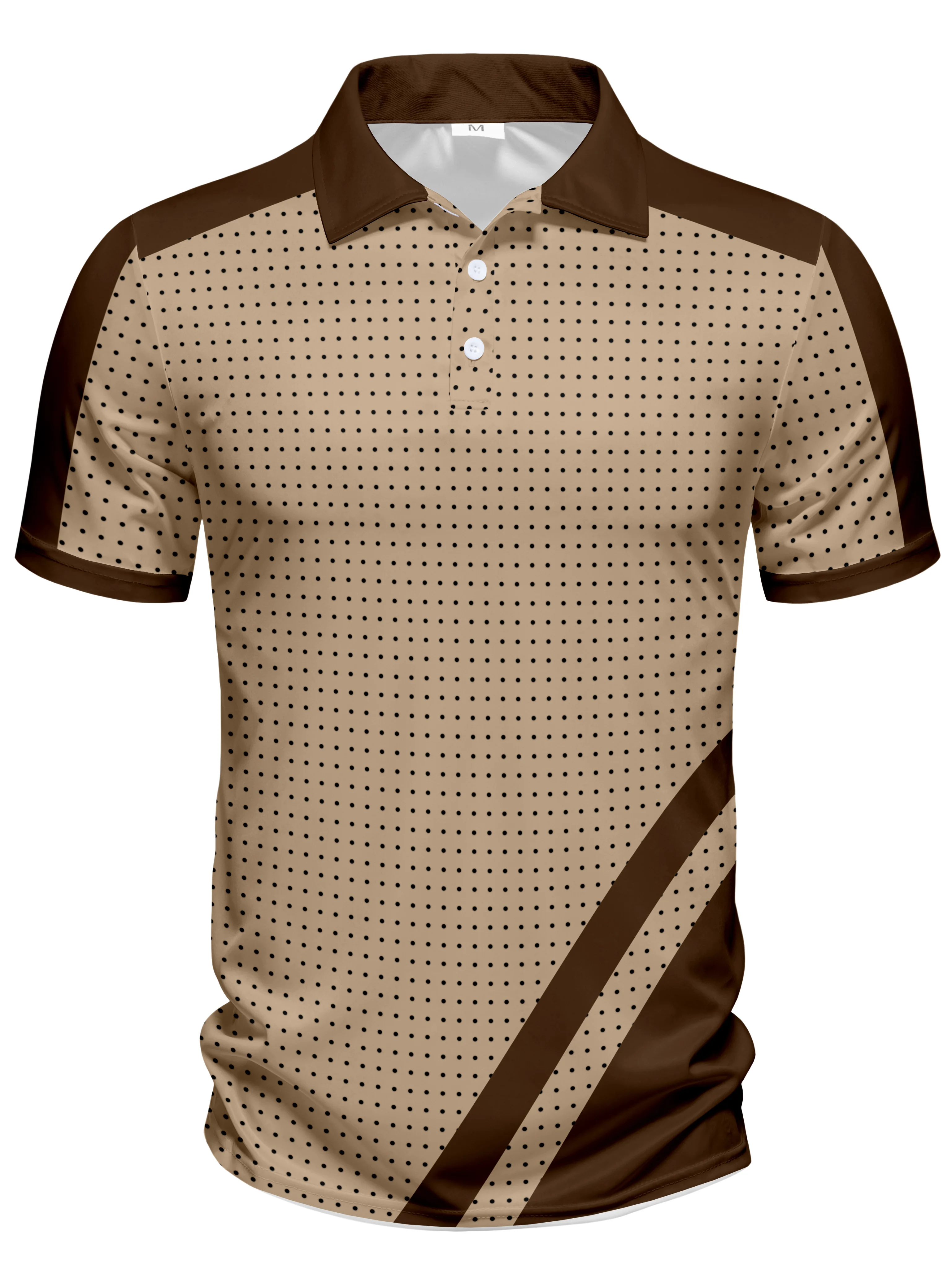 Men's Summer Polo Fashion Digital Printing Polo Personalized Collar Short Sleeve Polo Outdoor Sports Outing Leisure Polo Machine