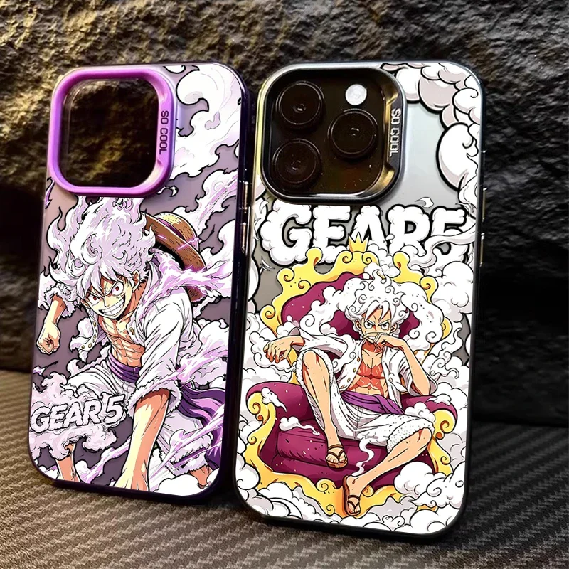One Piece GEAR 5 Luffy Throne Trendy Case for iPhone 12 17 Air Pro Max 16 15 11 14 13 Pro Max XS X XR Plus 8 7 SE 2020 Cover view 2