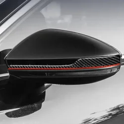 For 2019-2024 Audi A6L Rearview Mirror Anti-collision Strip A7A8 Modified Carbon Fiber Mirror Scratch-resistant Accessories