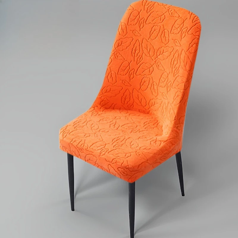 Jacquard velvet dining chair cover, stool cover, universal large arc protective cover, household anti-grab