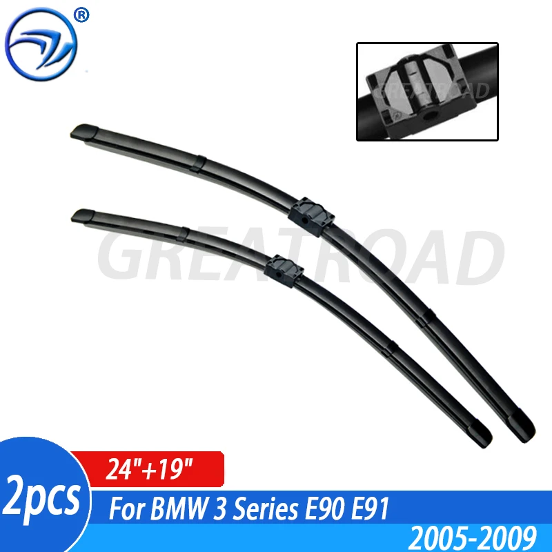 Wiper RHD & LHD Front Windscreen Windshield Wiper Blades For BMW 3 Series E90 E91 323i 325i 328i 335i 328xi 2005 - 2009