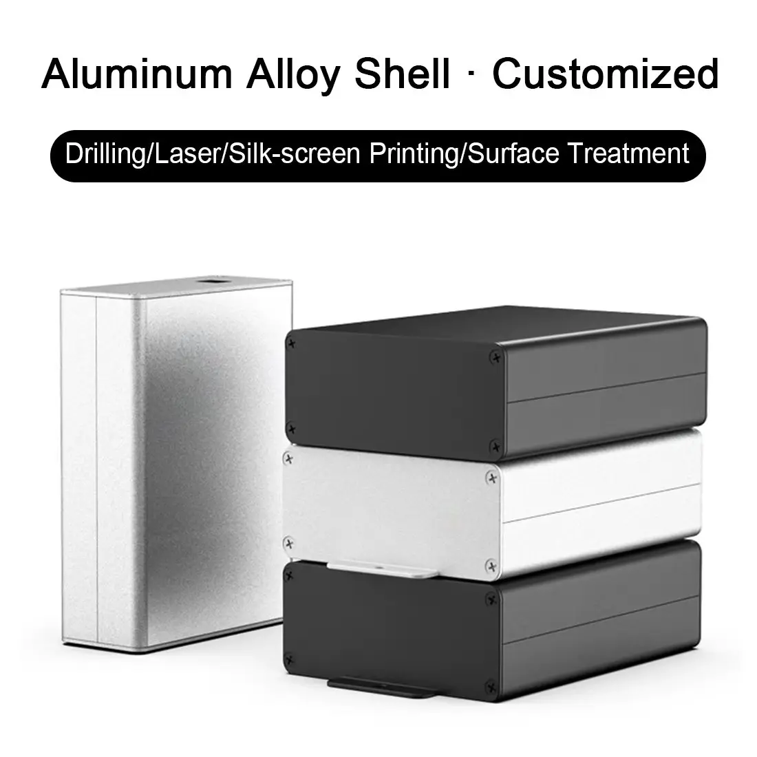 Special Link Aluminum Enclosure 88*38* Black Split Case According to Customer Customization 1pcs