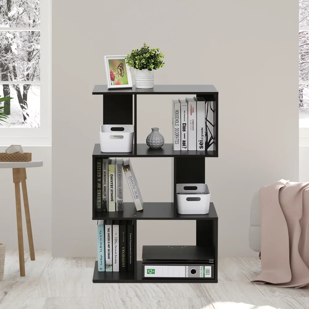 

Furinno Simply Modern Open 3-Tier Open Book Shelf, Espresso