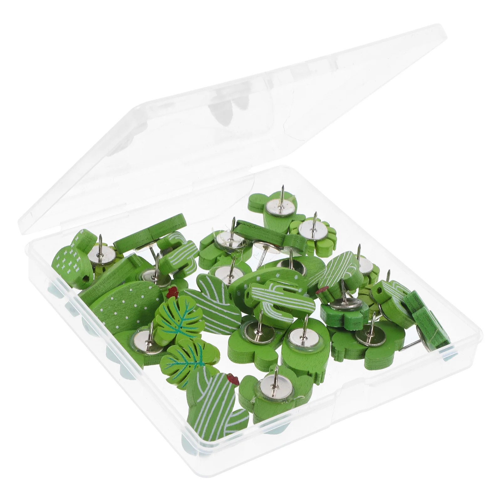 30 قطعة الصبار الخشبي Monstera ورقة دفع دبابيس الزخرفية الإبهام المسامير ل لوحة الفلين مكتب الجمالية لوحة الإعلانات دبابيس الإبداعية