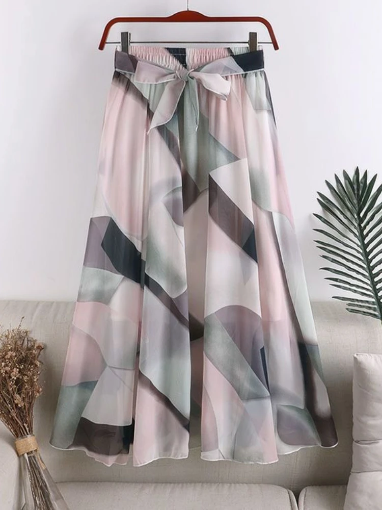 

Лоскутные юбки женские трапециевидные винтажные свободные с высокой талией весенний корейский стиль Fairycore универсальный дизайн женские модные повседневные юбки