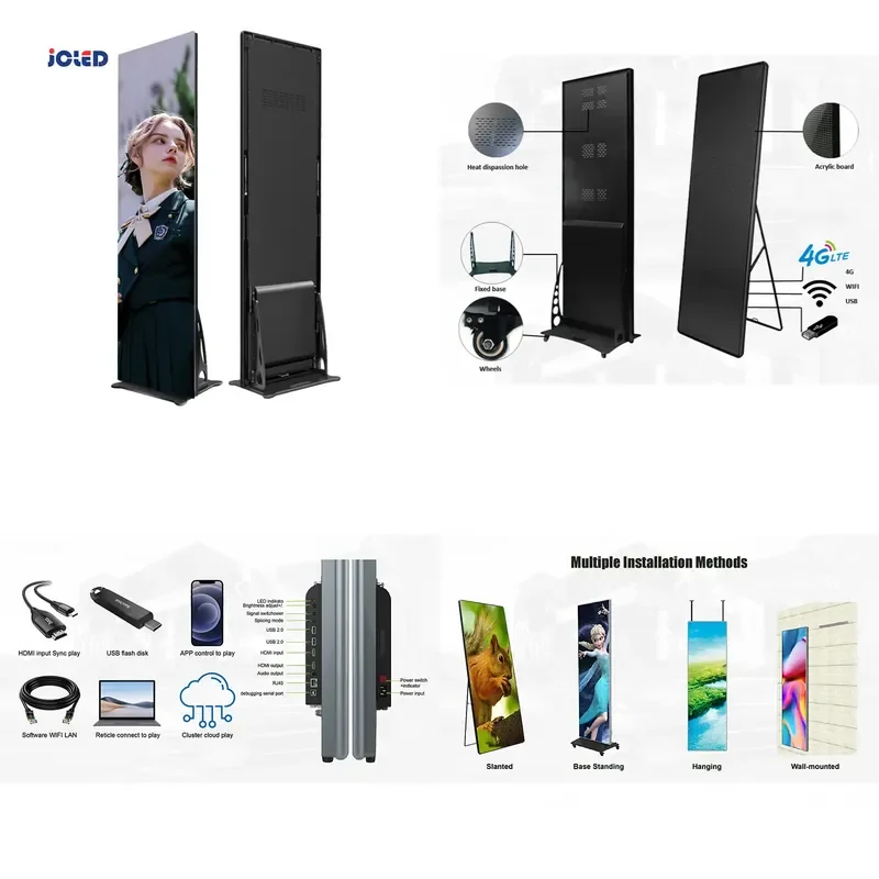 for JCLED High Quality P2.5 Commercial Indoor LED Display Suitable for Educational Video Advertisements Store Window Screen