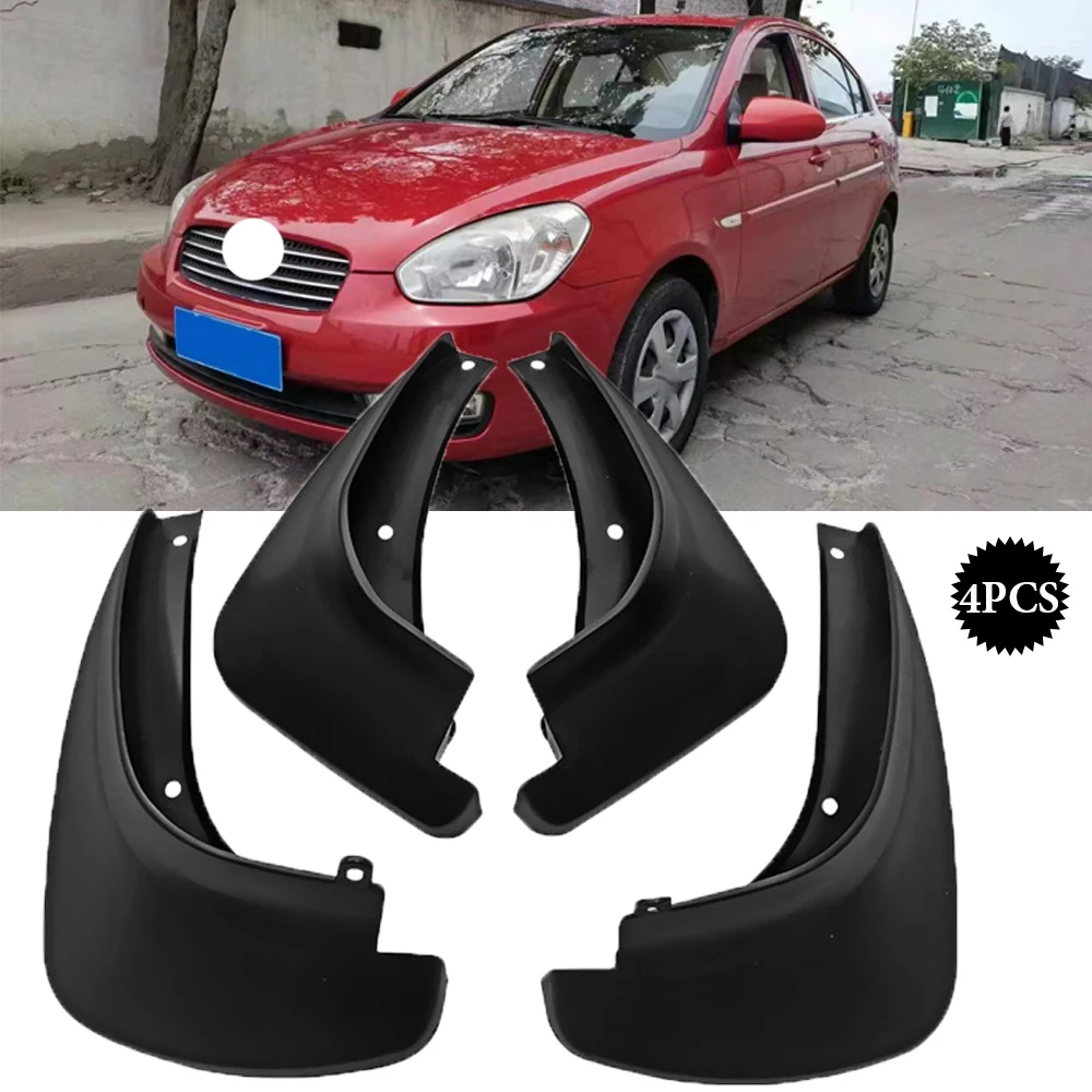 

High quality Mud Flaps For Hyundai Accent 2006 2007 2008 2009 2010 Splash Guards Mudguards Flap Mudflaps Fender 4PCS