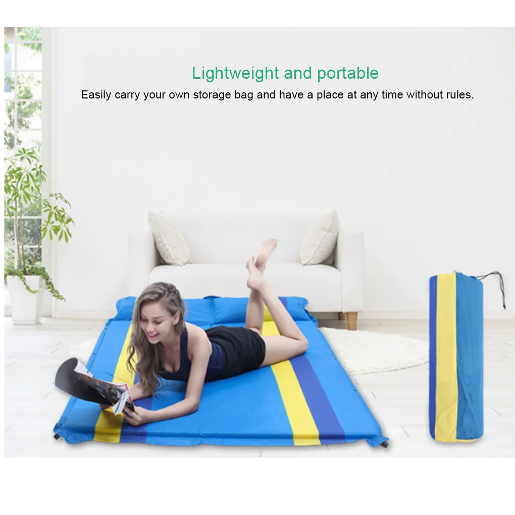 Inflatable Mattress Outdoor Mat Moisture Proof Pad Trekking Cushion