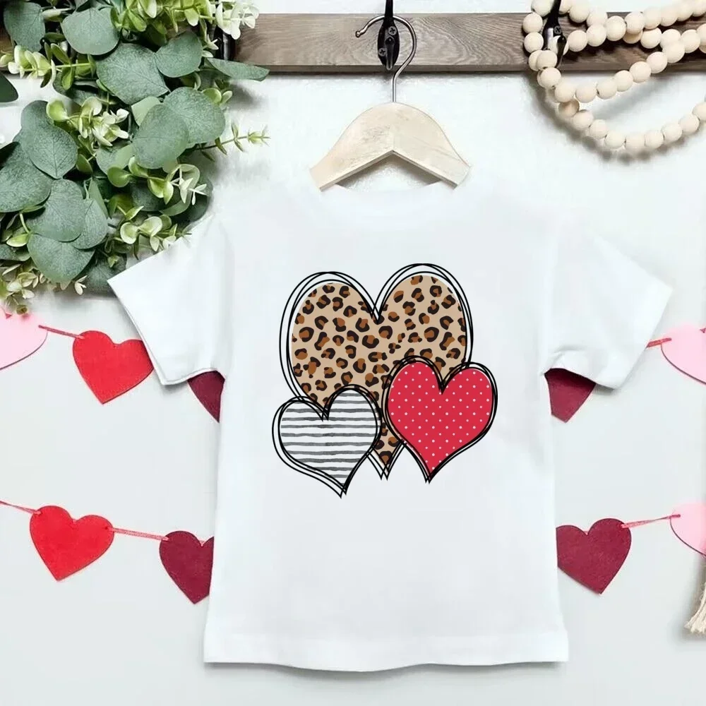 I Steal Hearts Children's T-shirt Cute Valentine Toddler Tee for Boys and Girls Clothing Gift