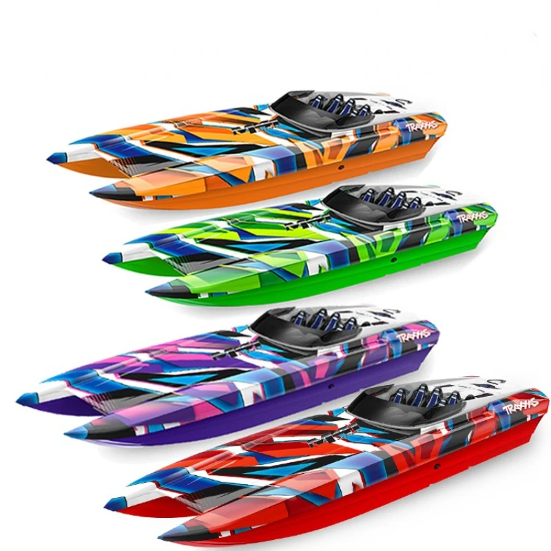 Rc Schip M41 Catamaran High-Speedboot Wide Body Afstandsbediening Schip Tsm Tqi Met Bluetooth