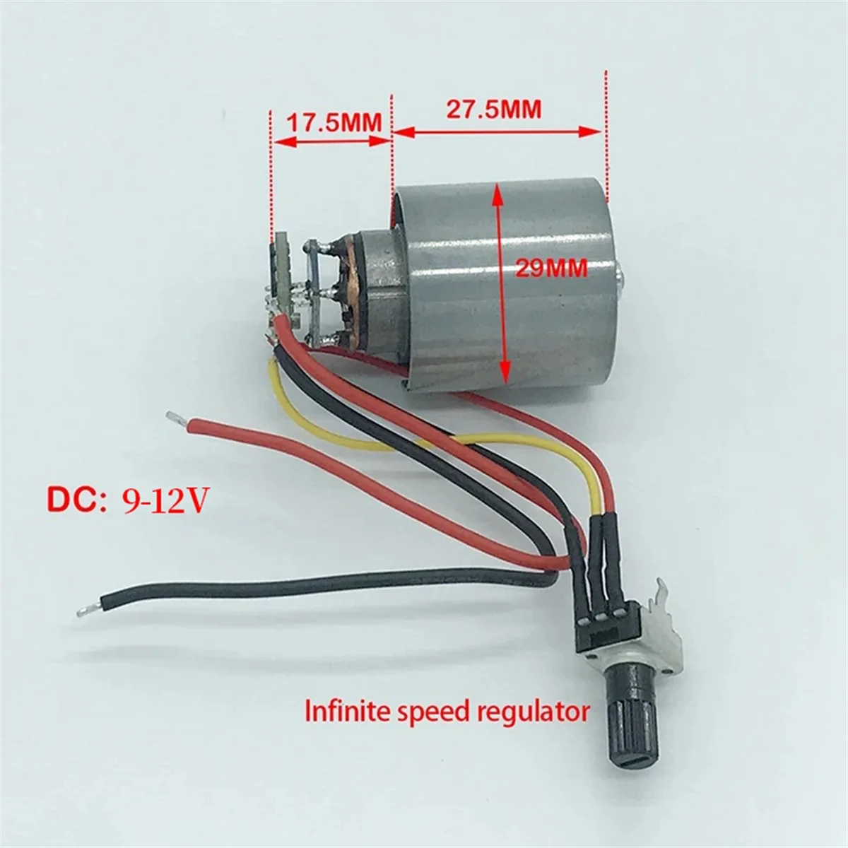 Ventilador Culvert sin escobillas de bajo voltaje, 5A, 100.000 Rpm, Motor de alta velocidad, Motor de accionamiento de secador de pelo en miniatura, CC 9-12V