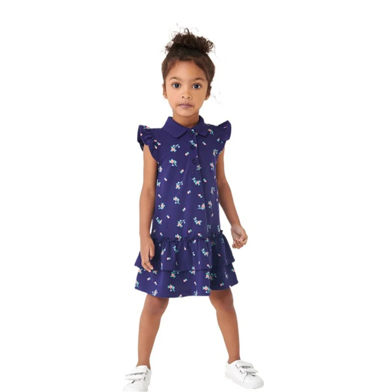 Vestido de princesa para meninas 2 a 8t, bordado floral, para crianças e bebê, venda especial, nova chegada