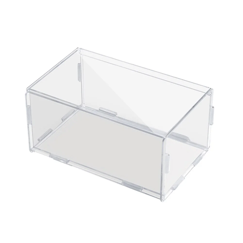 

Acrylic Storage Box Masks Desktop Organizer Transparent Dust Proof Home Office Supplies Disposable Container Beautiful Practical
