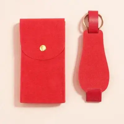 

1pc Portable with Built-in Pad Snap Closure Pouch for Travel Portable Watch Pouch Storage Perfect Gift Watch Container