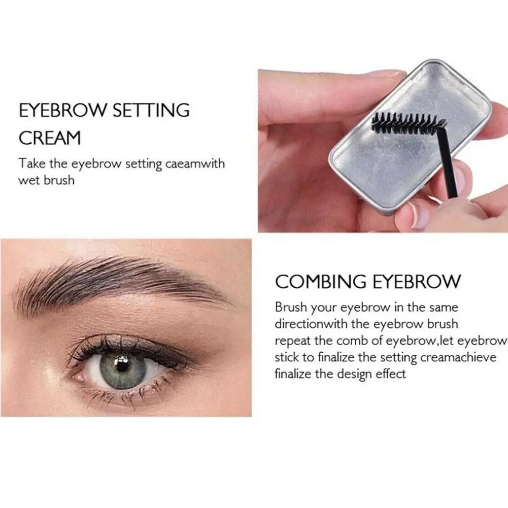 Bezbarwny żel do modelowania brwi Wodoodporny, transparentny, naturalny uchwyt do bezskazowego stylizowania brwi Długotrwały, odporny na rozmazywanie