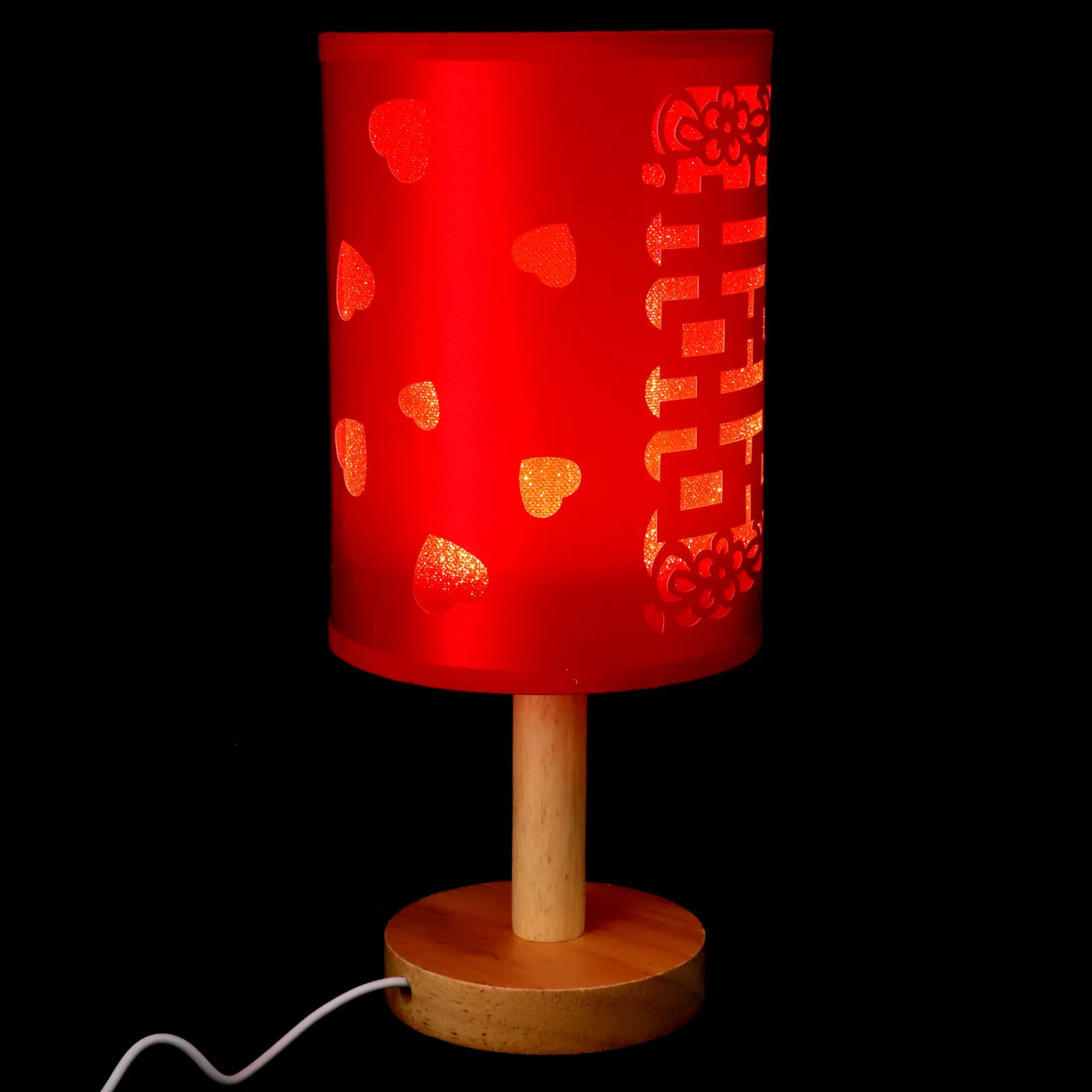 

Wedding Bedside Table Lamp Bedroom Nightstand Light Desk Lamp Warm Romantic Atmosphere Bedroom Table Light Night Stand Lamp,
