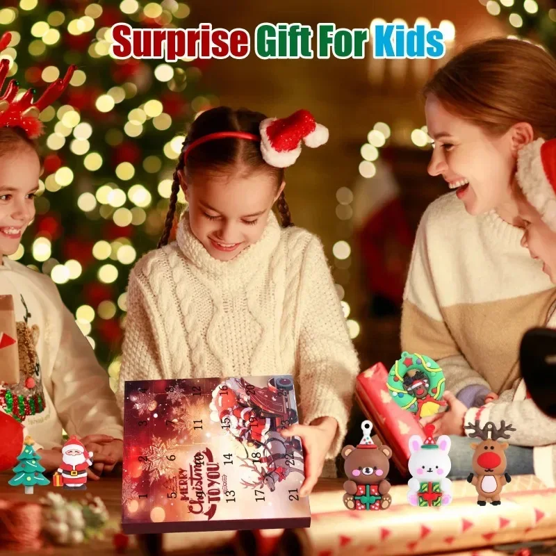 2025 스티치 어드벤트 캘린더 박스 릴로 스티치 블라인드 박스 24일 모델 애니메이션 피규어 카운트다운 캘린더 장식 크리스마스 선물