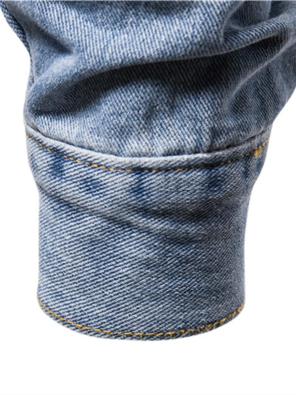 جايت دينم بقصة ضيقة للرجال بياقة على شكل زر جينز Jaet ملابس خارجية للشباب Faion طويلة Sve ملابس خارجية للخريف مقاومة للرياح