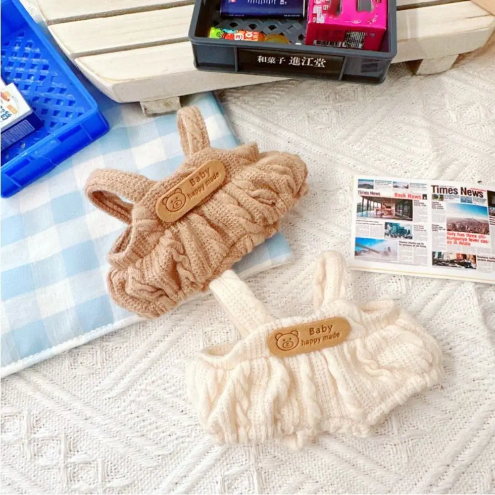 10 cm poppenkleertjes mode cartoon schattige pluche jumpsuit bodem shirt mini t-shirt kleding past pop outfit diy pop accessoires