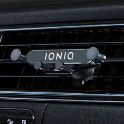 For Hyundai IONIQ 5 6 7 Accessories Gravity Air Vent Clip Mount Cell Phone Stand In Car Mobile Phone Support Smartphone Holder