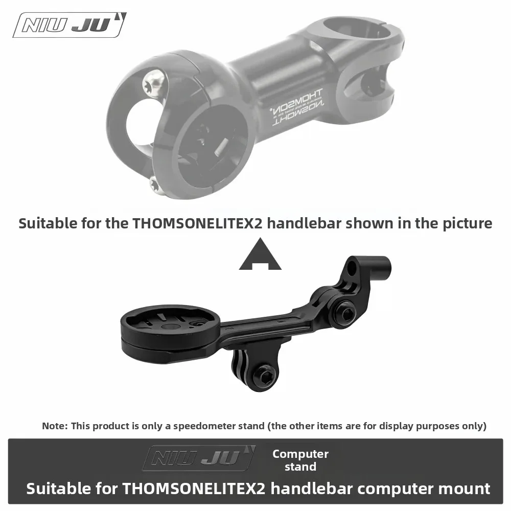 Für THOMSON ELITE X2 Vorbau CNC Aluminium Fahrradcomputerhalterung Kompatibel mit GOPRO Garmin Wahoo Bryton IGPS Giant Zubehör – Detail 1