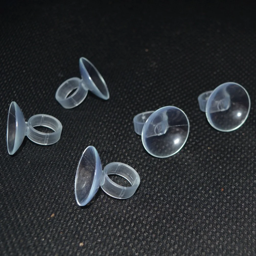

20Pcs 2.5cm Diameter Strong Adhesive Soft Suckers Aquarium Fish Tank Clips Adjustable Direction Easy Install Sucker