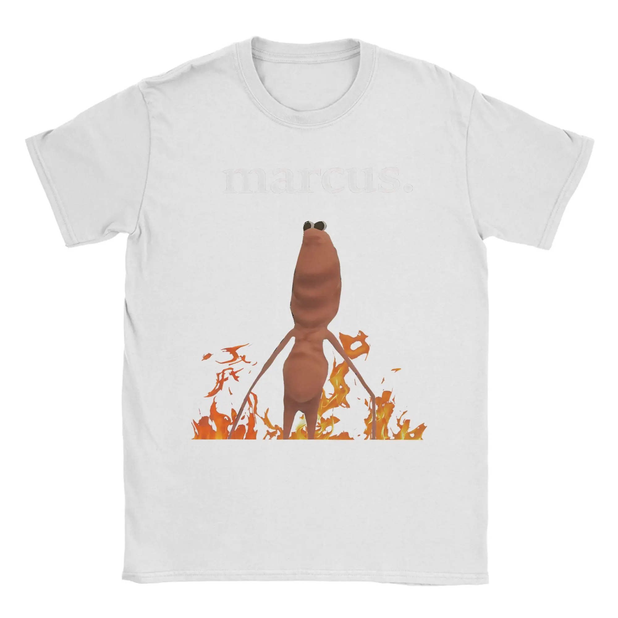 الرجال النساء خمر ماركوس الدودة تي شيرت الملابس القطنية مضحك قصيرة الأكمام Crewneck تي شيرت تي شيرت مطبوع #5