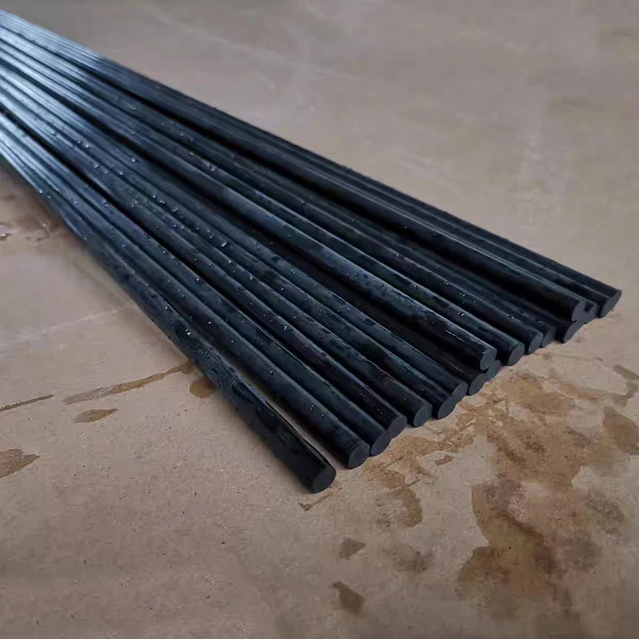 แท่งไฟเบอร์กลาสสีดำ 10 ชิ้น เส้นผ่านศูนย์กลาง 1 มม. 1.5 2 2.5 3 4 5 6 7 8 9 10 11 มม. วัสดุฉนวนกันความร้อน แท่งไฟเบอร์กลาสแข็ง ความยาว 1000 มม.