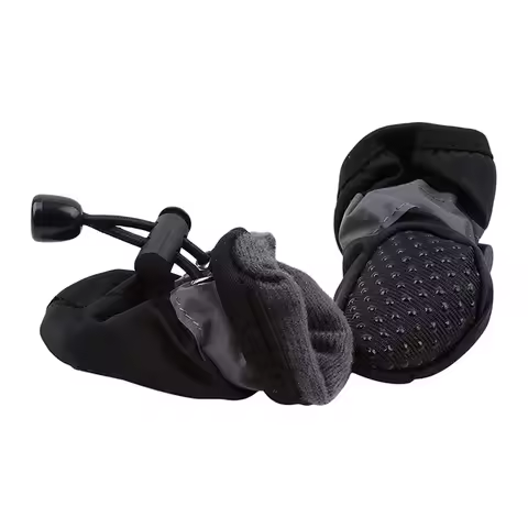 4Pcs Dog Boots Waterproof Non-slip Sole with Reflective Strip Adjustable Drawstring Soft Breath... product image