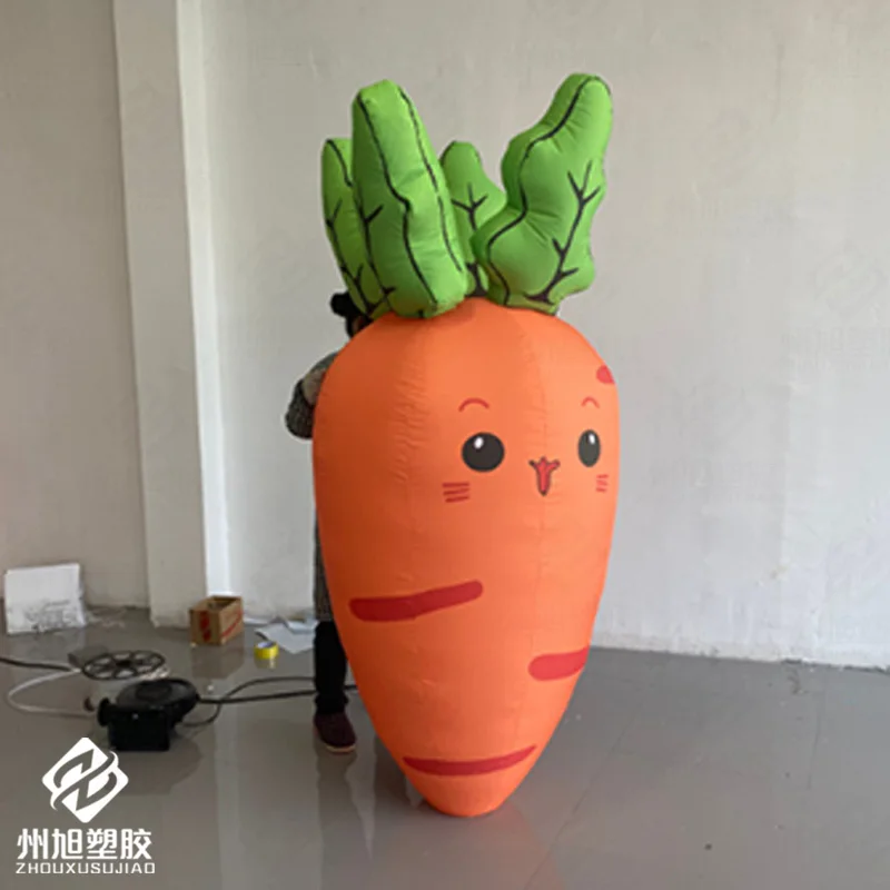 Inflatable radishes, rabbits, with blowers, outdoor square and shopping mall event decoration and promotion