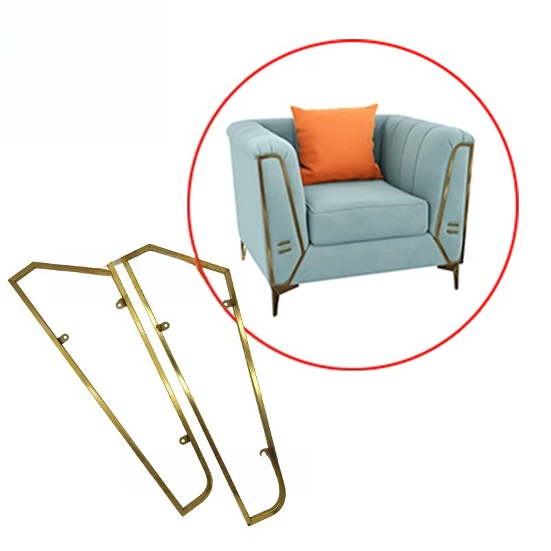 

Аксессуары для диванов, нестандартные декоративные детали, подлокотник для дивана D-типа, мебель, декоративная рама из нержавеющей стали