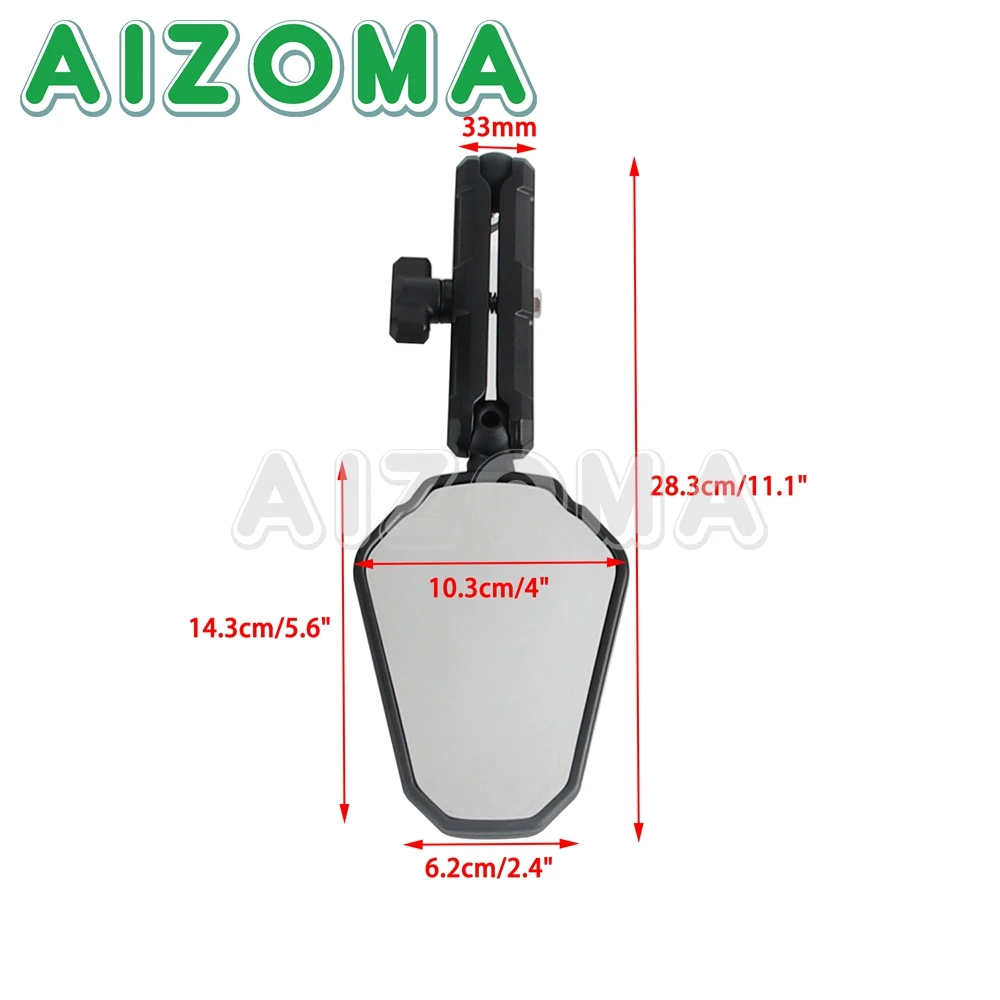 Motorcycle Foldable 360° Adjustment Rear View Mirror Side Mirrors Rearview Mirrors M8 M10 Bolt Handlebar Mirror For Honda BMW