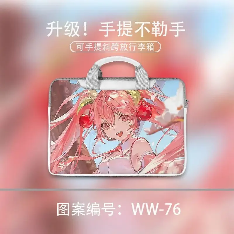 حقيبة كمبيوتر أنيمي هاتسون ميكو مناسبة لينوفو هونور سامسونج ديل HP Xiaomi الجديدة أبل حقيبة يد مقاومة للماء ومضادة للحشف