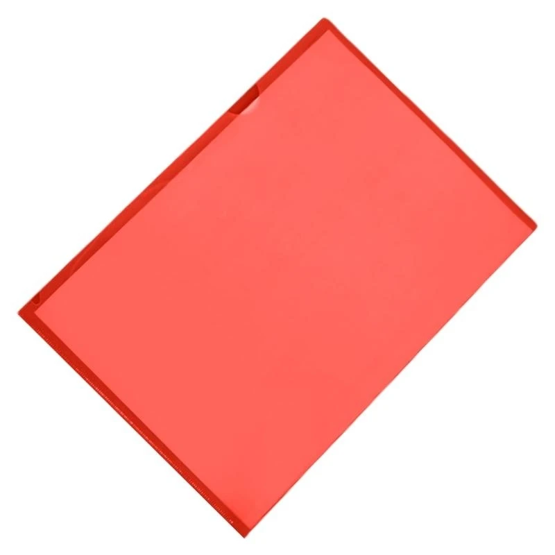 6 Colors L Shaped Folder A 4 Plastic Folders Side File Pocket Cover for School A4WF