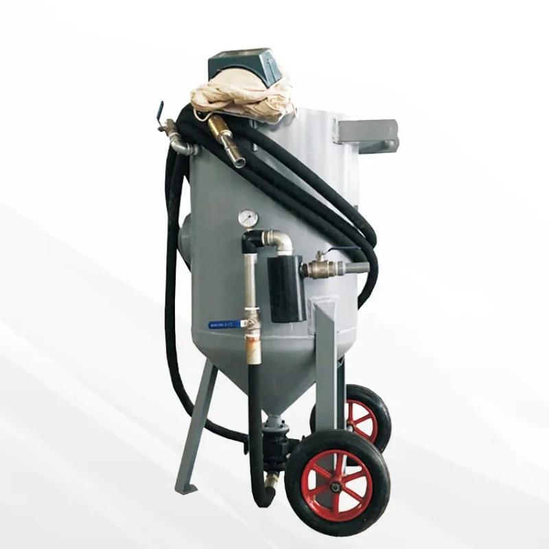 Eco-friendly dry sandblasting machines for the automotive and shipbuilding industries, high-efficiency pumps