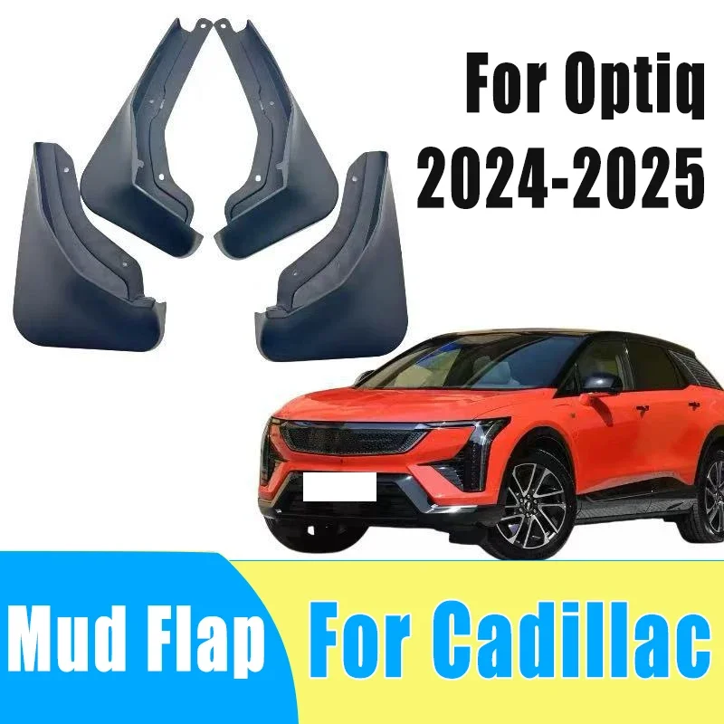 

4pcs Automotive Tire Mudguard Waterproof Prevent Mud Splashing Car Mud Flap Fender Trim Accessories For Cadillac Optiq 2024-2025