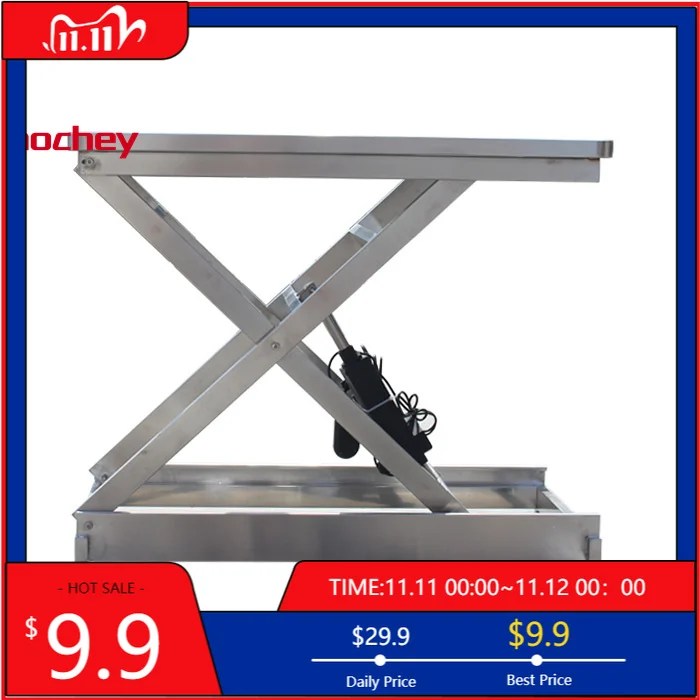 MT MEDICAL POT‑37 Vet Electric Lifting Stainless Steel Operation Dissection Table Pet Dog Examination Table For Pet Hospital