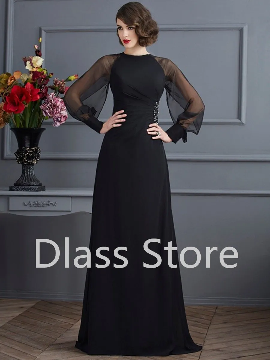 Vestido de noche de satén para madre y novia, elegante vestido de sirena de lujo, color negro, novedad de 2022