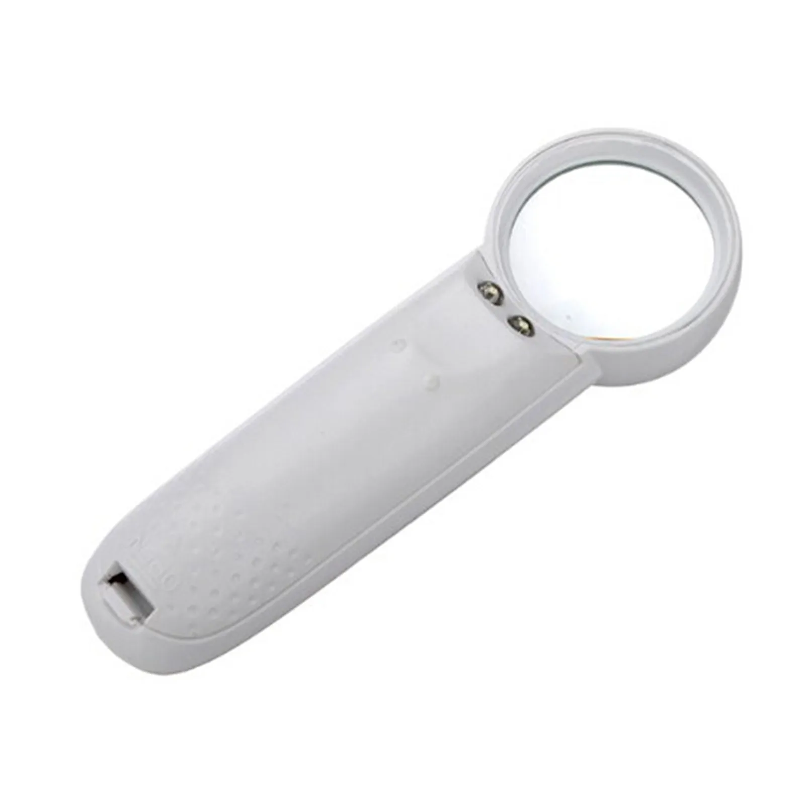 Handheld 15X Magnifier LED Illuminated Magnifying Glass for Map Reading Jewelry Inspection Coin Collector Loupe White