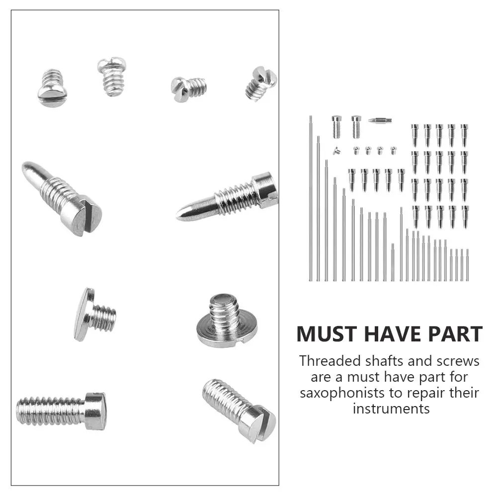 

1 set 1 Set Soprano Kit Threaded Shafts Screws Tapered Shaft Nails For Repair Tools Woodwind Instrument Parts Replacement Parts